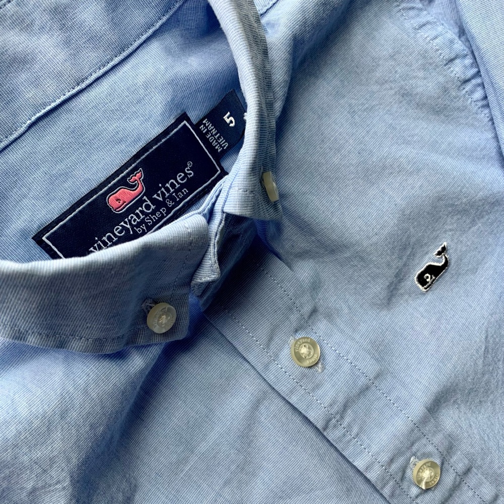 Vineyard Vines Boys Button Down Shirt - Whale Shirt
